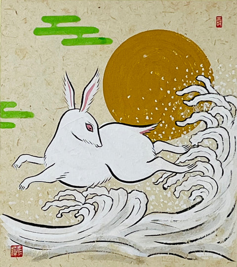 令和4年12月27日 2023年兎年直前体験 大津絵のウサギ