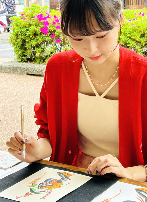 石山寺 しがの市にて大津絵体験ワークショップ開催報告