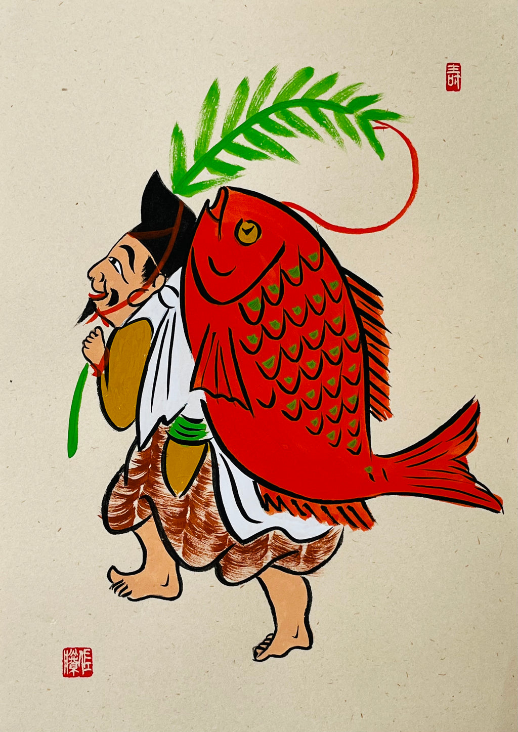令和4年11月23日恵比寿などの大津絵体験をしていただけます