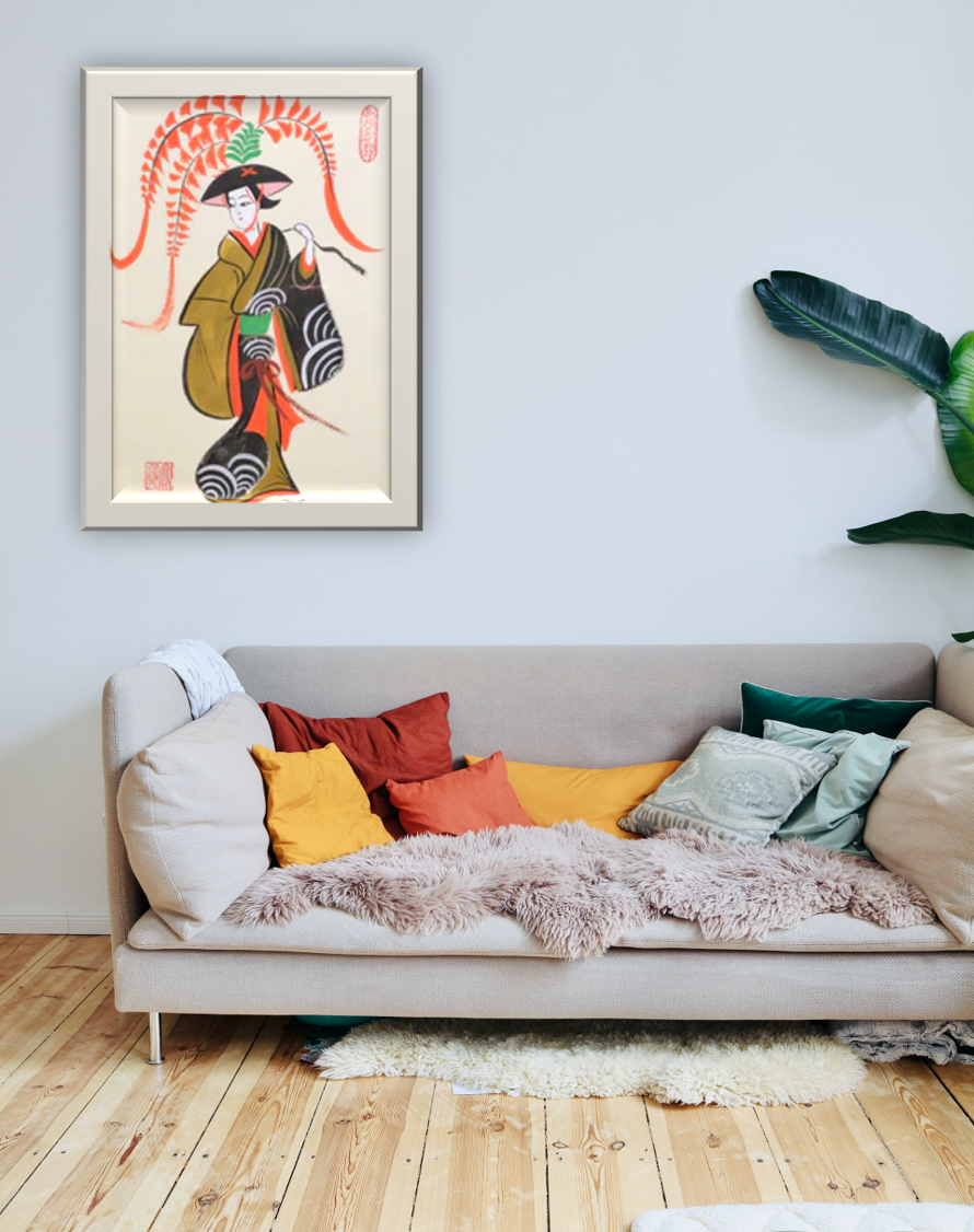 藤娘 F4サイズ – アトリエ青海波